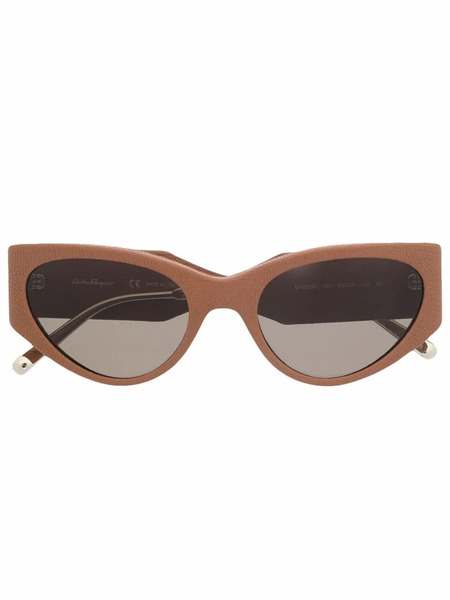  Ferragamo Eyewear Cat-eye Frame Sunglasses - Neutrals 