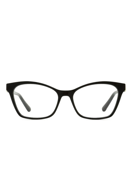  Ferragamo Eyewear Gancini Rectangle Glasses - Black 