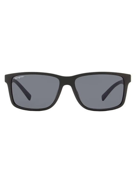  Ferragamo Eyewear Logo-print Sunglasses - Black 