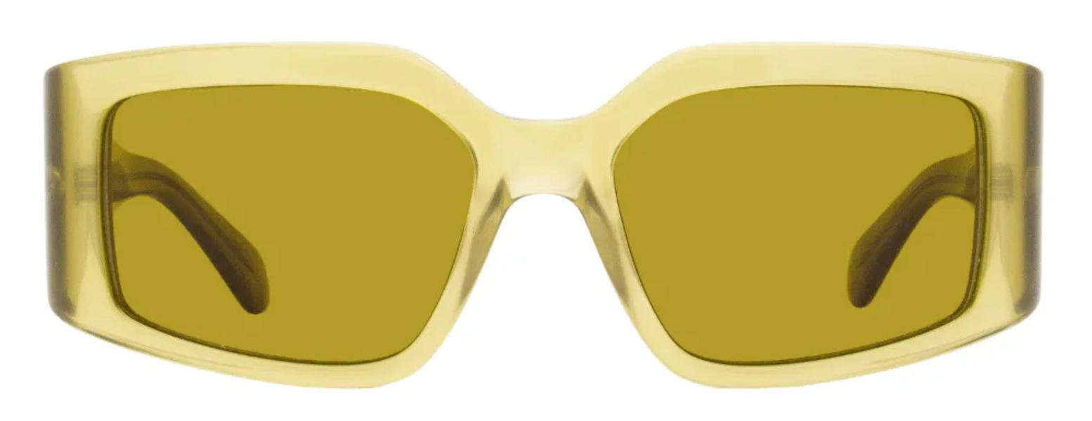  Ferragamo Eyewear 1101 Rectangle-frame Sunglasses - Green 