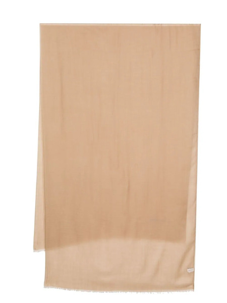 Ferragamo Frayed-hem Cashmere Scarf - Neutrals 