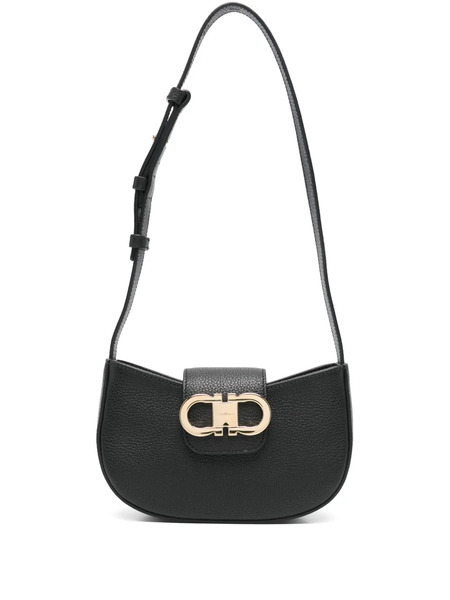  Ferragamo Gabry Shoulder Bag - Black 