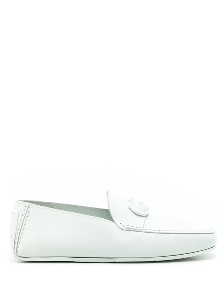  Ferragamo Gancini Calf Leather Slippers - Neutrals 