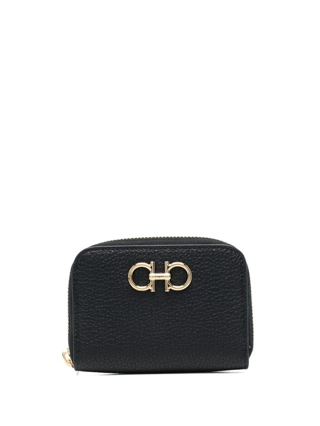  Ferragamo Gancini Card Holder - Black 
