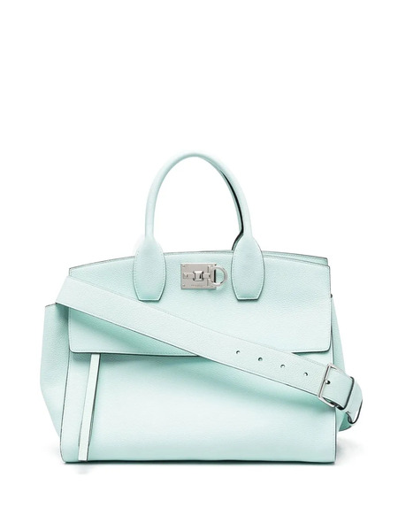  Ferragamo Gancini-clasp Tote Bag - Green 