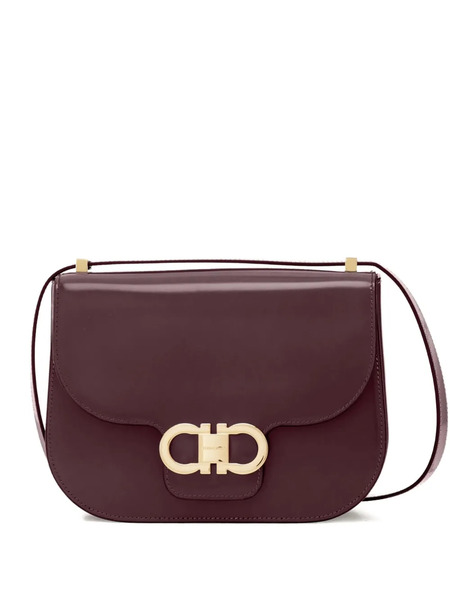  Ferragamo Gancini Flap Crossbody Bag - Purple 