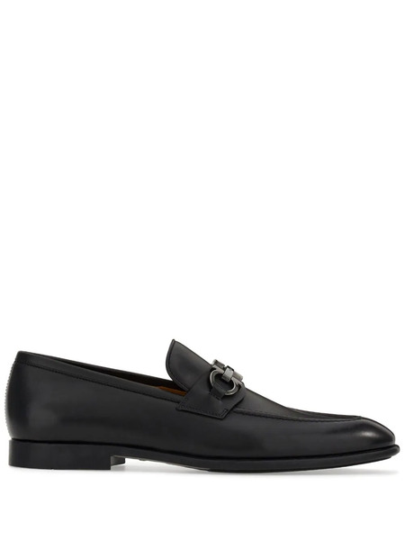  Ferragamo Gancini Horsebit Leather Loafers - Brown 