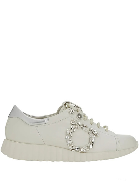  Ferragamo Gancini-motif Sneakers - Neutrals 