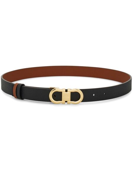  Ferragamo Gancini Reversible Belt - Brown 