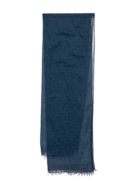  Ferragamo Gancini Scarf - Blue 