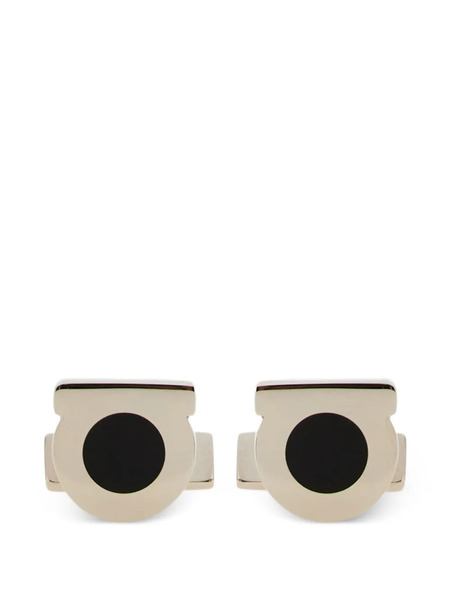  Ferragamo Gancini Silhouette Cufflinks - Silver 