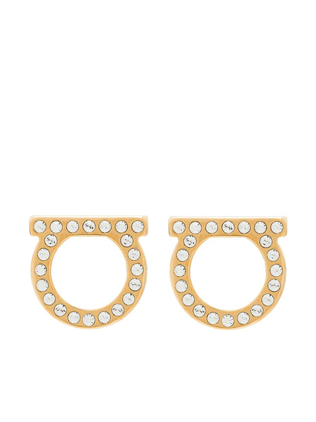  Ferragamo Gancini Stud Earrings - Gold 