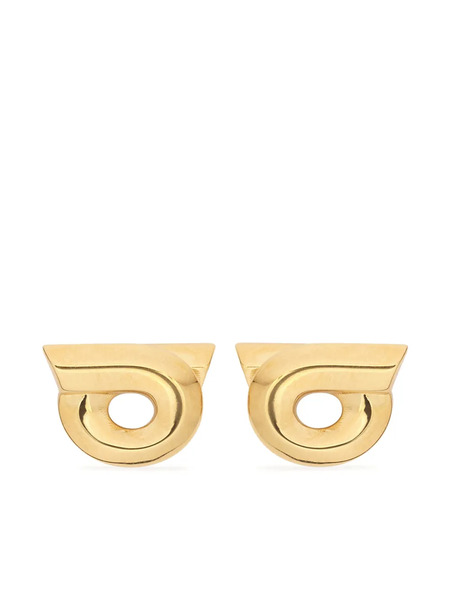  Ferragamo Gancini Stud Earrings - Gold 