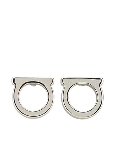  Ferragamo Gancini Stud Earrings - Silver 
