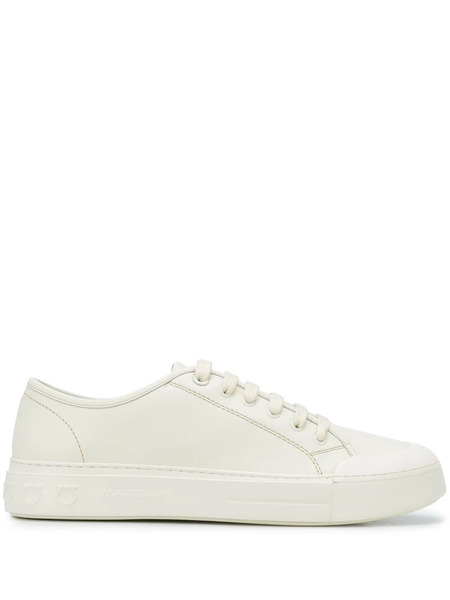  Ferragamo Gancio Low-top Sneakers - White 