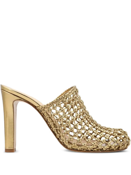  Ferragamo High-heeled Mules - Gold 