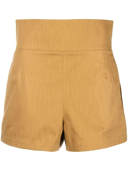  Ferragamo High-waisted Tailored Shorts - Yellow 