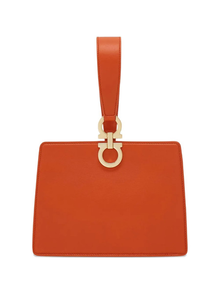  Ferragamo Horseshoe-handle Mini Clutch - Orange 