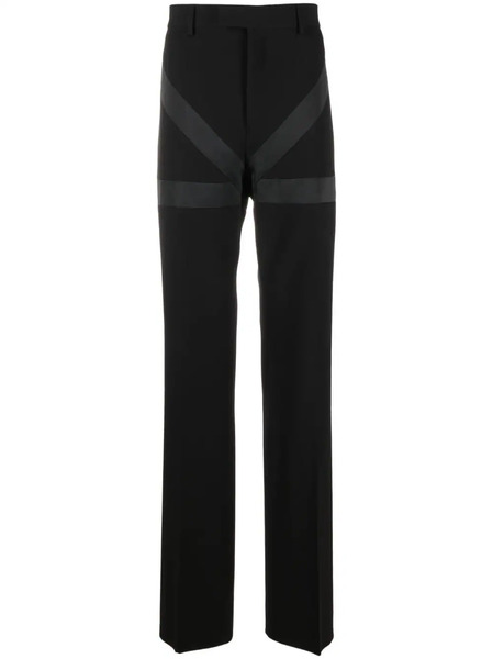  Ferragamo Inlay Tailored Trousers - Black 