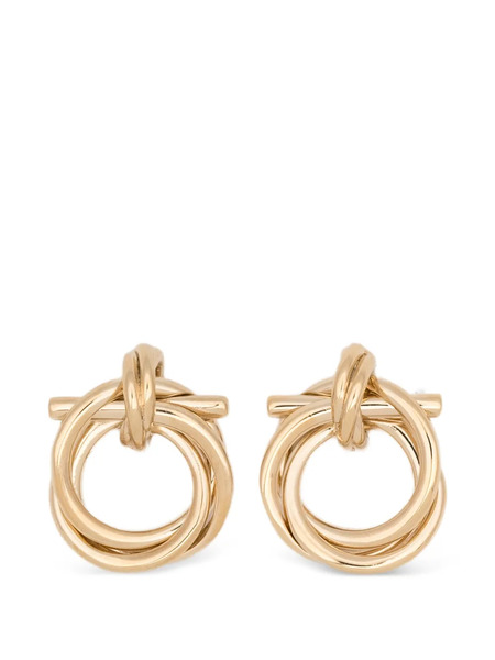  Ferragamo Interlock Circle Earrings - Gold 