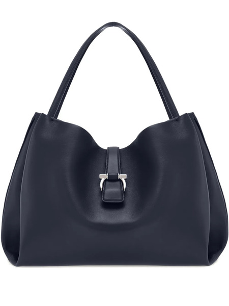  Ferragamo Large Leather Tote Bag - Blue 