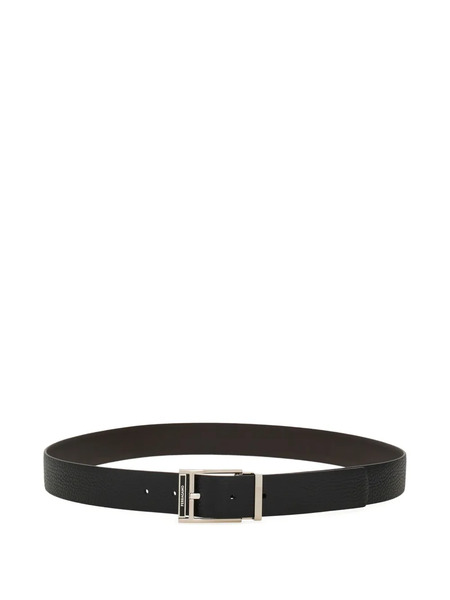  Ferragamo Leather Belt - Black/testa Di Moro 