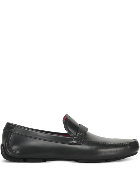  Ferragamo Leather Loafers - Black 