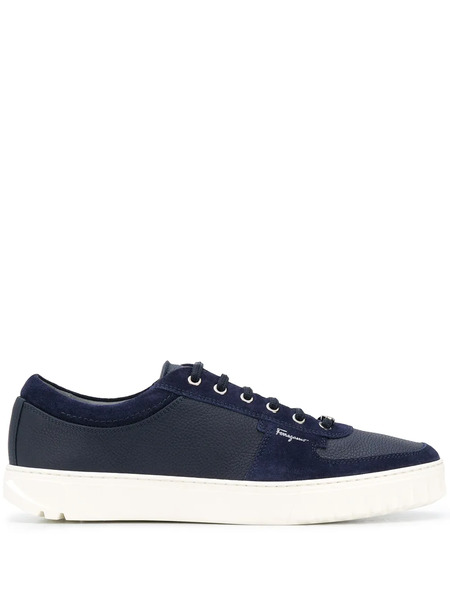  Ferragamo Leather Sneakers - Blue 