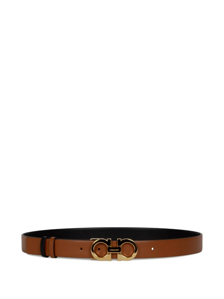  Ferragamo Logo Buckle Belt - Neutrals 