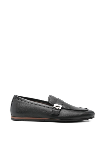  Ferragamo Logo-plaque Loafers - Black 