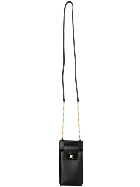  Ferragamo Logo-print Leather Phone Case - Black 