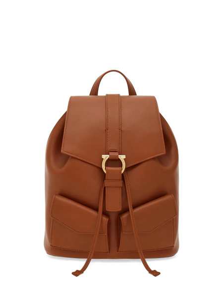  Ferragamo Medium Backpack - Brown 