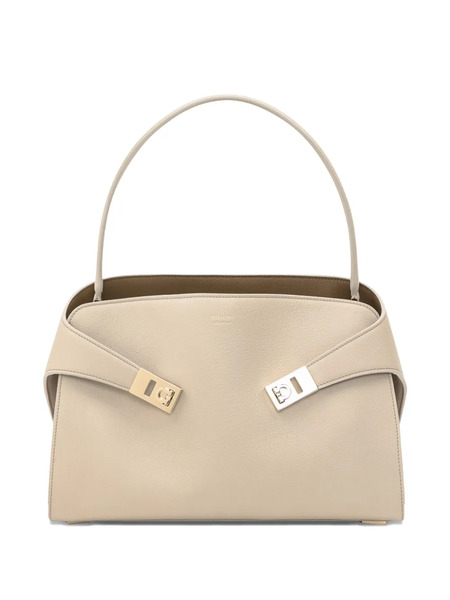  Ferragamo Medium Hug Soft Shoulder Bag - Neutrals 