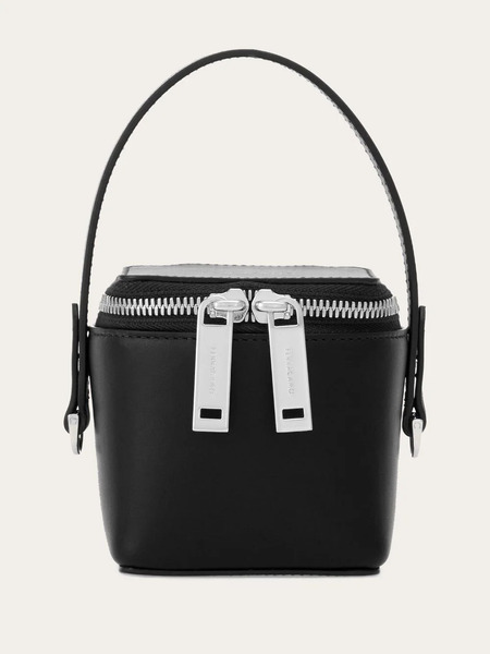  Ferragamo Micro Leather Mini Bag - Black 