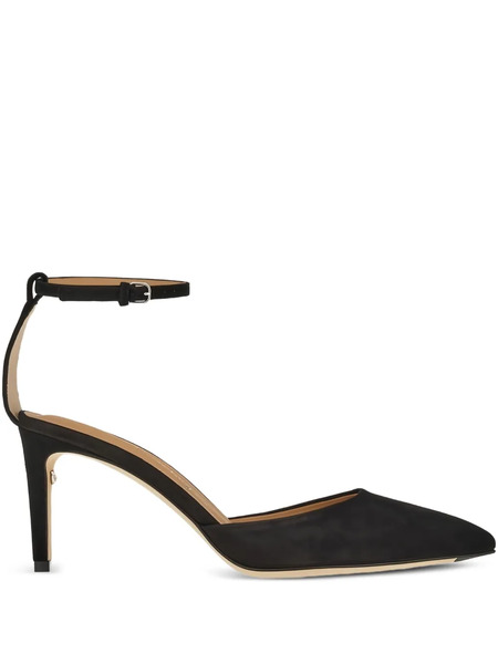 Ferragamo 80mm Leather Pumps - Black 