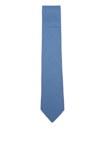  Ferragamo Patterned Tie - Blue 