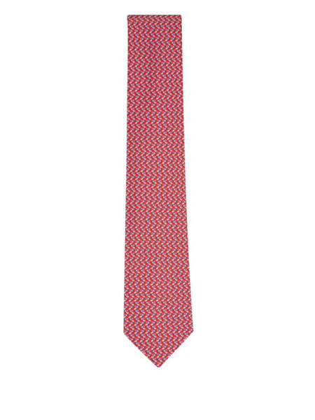  Ferragamo Patterned Tie - Red 
