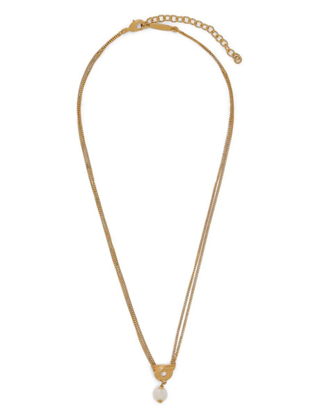  Ferragamo Pearl-embellished Necklace - Gold 