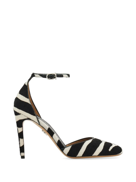  Ferragamo Pony Skin Stiletto Pump - Black 