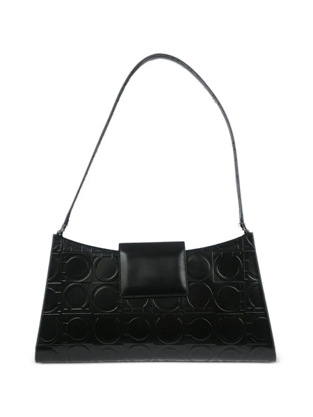  Ferragamo Pre-owned 1990s Gancini Leather Bag - Black 