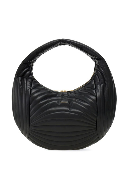  Ferragamo Quilted Hobo Bag - Black 