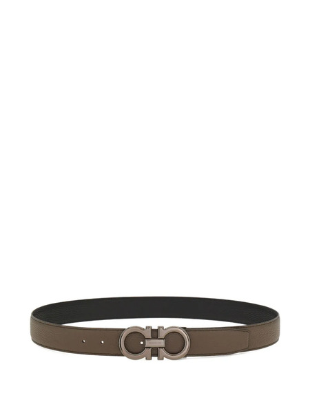  Ferragamo Reversible Leather Belt - Brown 