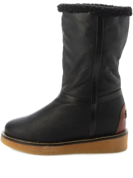  Ferragamo Shearling-trim Boots - Black 