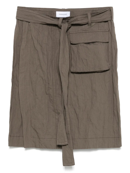  Ferragamo Straight Skirt - Grey 