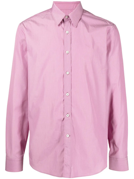  Ferragamo Stripe-print Shirt - Pink 