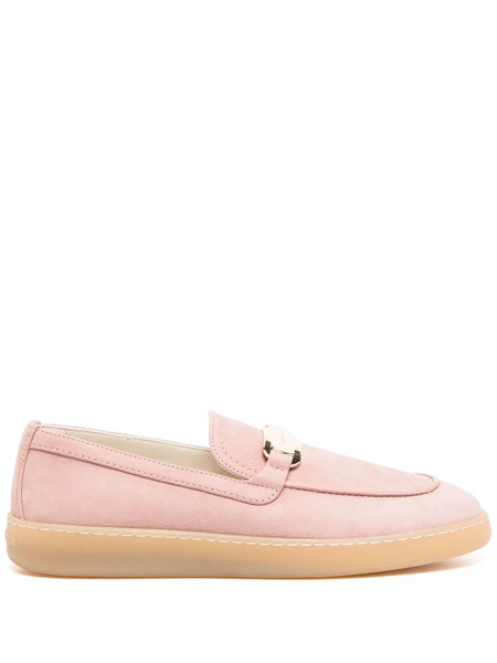  Ferragamo Suede Loafers - Pink 