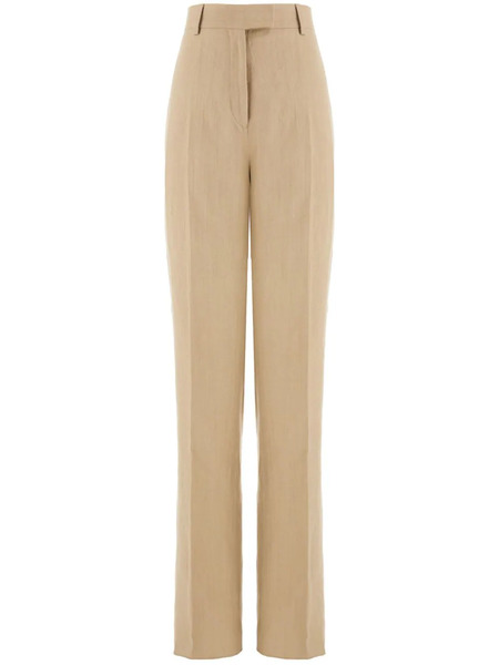 Ferragamo Tailored High-waisted Trousers - Neutrals 
