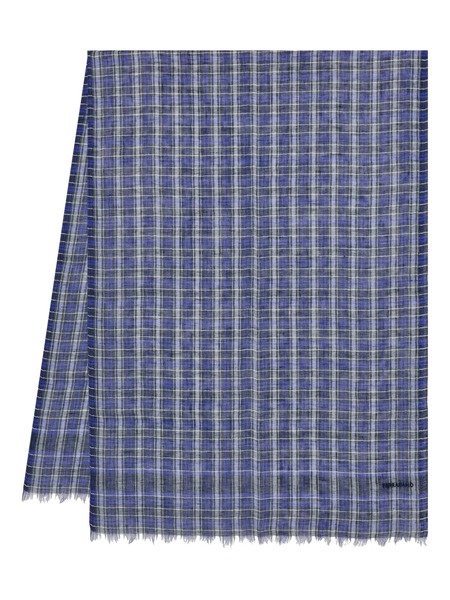  Ferragamo Tartan Scarf - Blue 