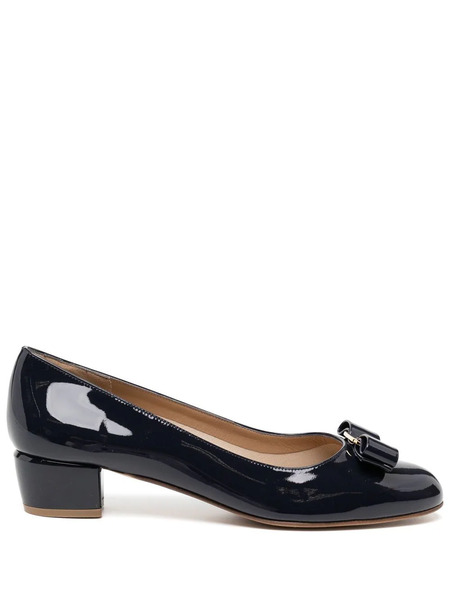  Ferragamo Vara 1 Patent Pumps - Blue 