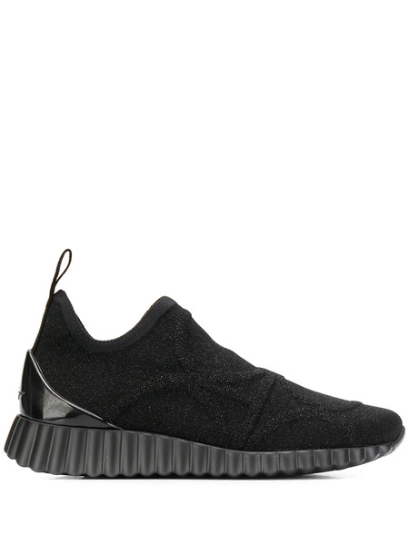  Ferragamo Wave-sole Sneakers - Black 